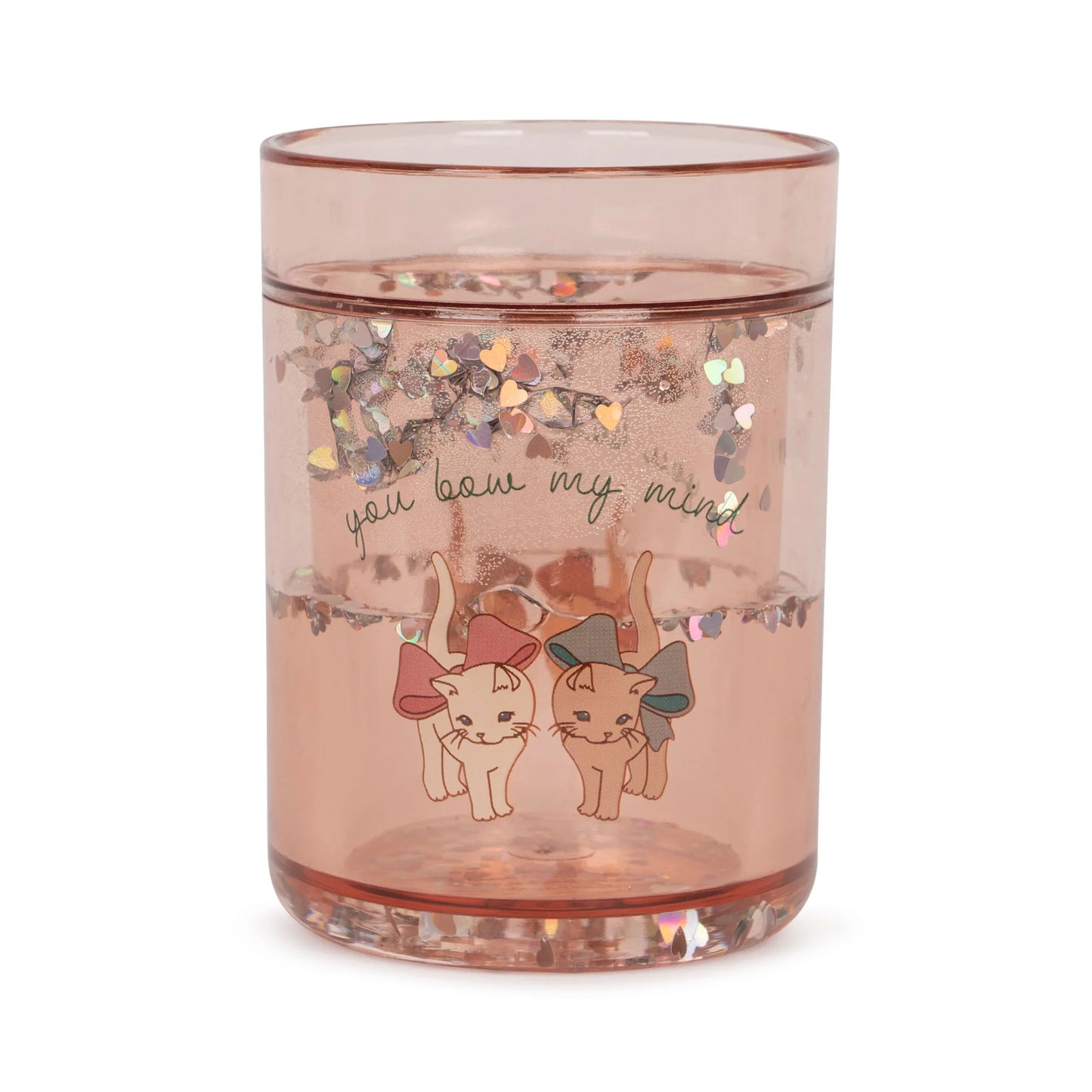Konges Sløjd 2 pack glitter cups - bow kitty