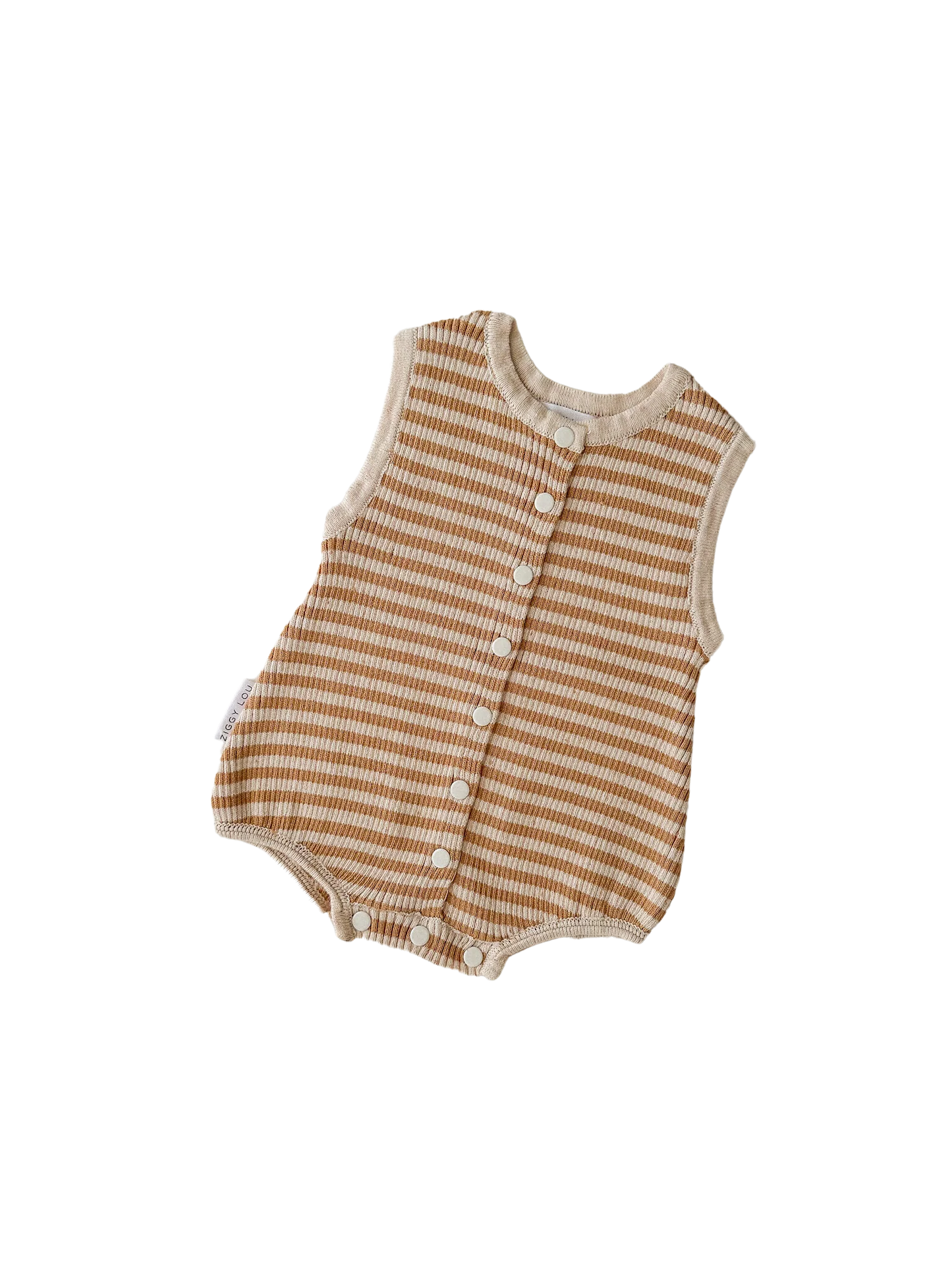 Ziggy Lou Summer Bubble Romper - Golden Stripes