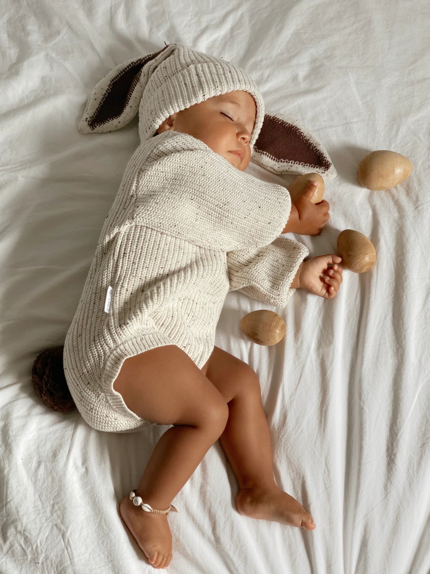 Ziggy Lou Bubble Romper - Easter (Cocoa Fleck)