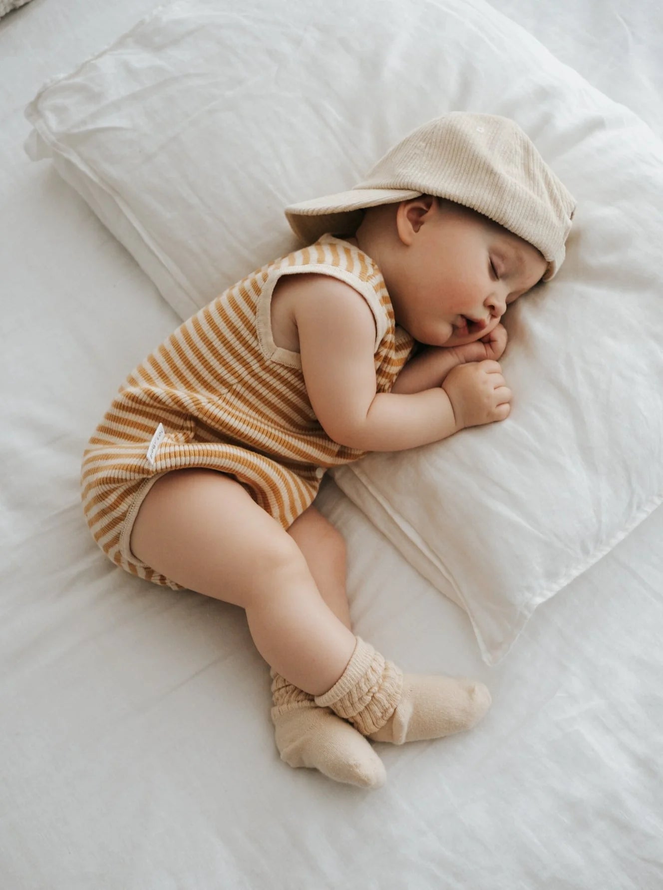 Ziggy Lou Summer Bubble Romper - Golden Stripes
