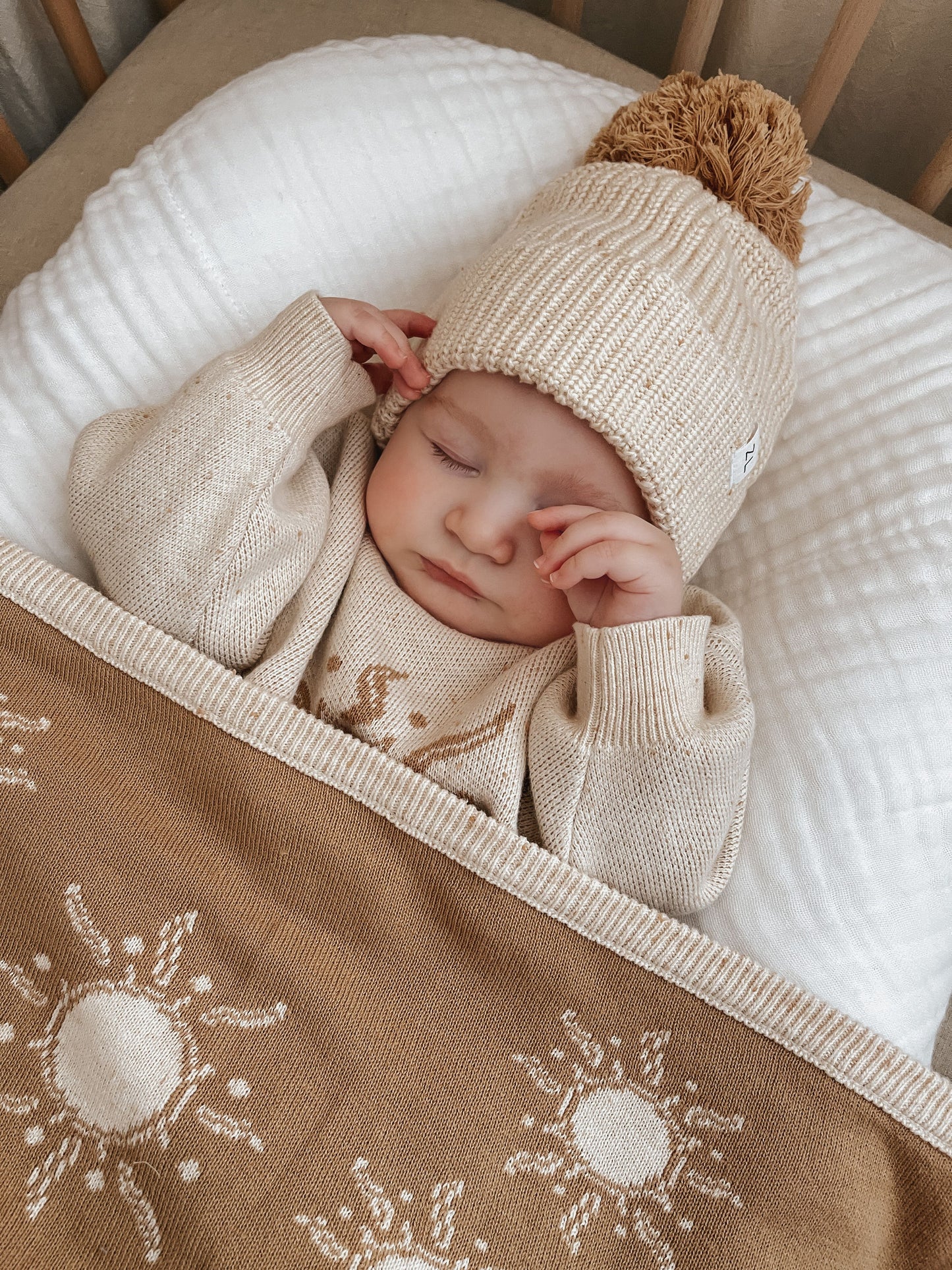 Ziggy Lou Beanie - Biscotti Fleck