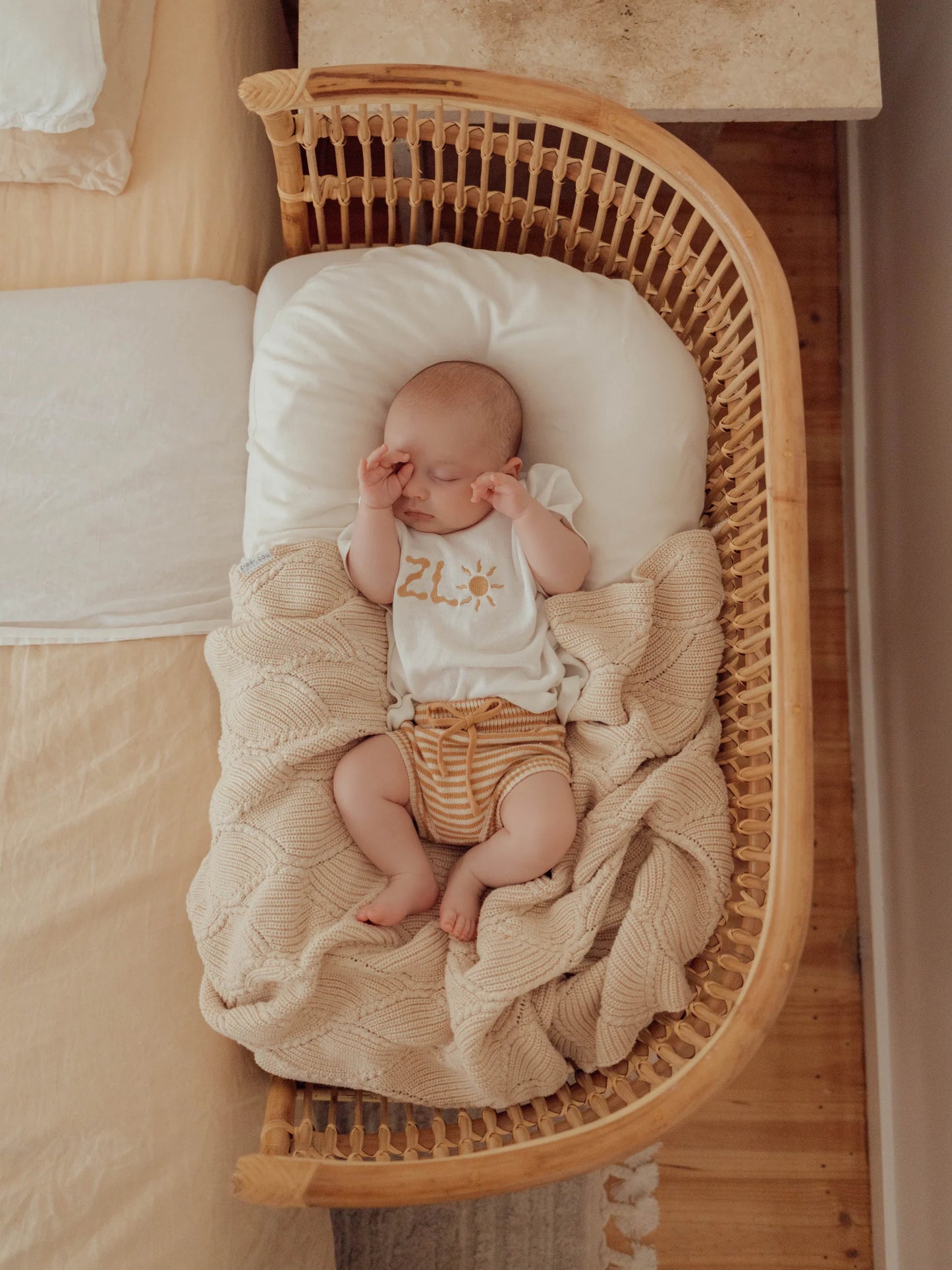 Ziggy Lou Blanket - Biscotti Fleck