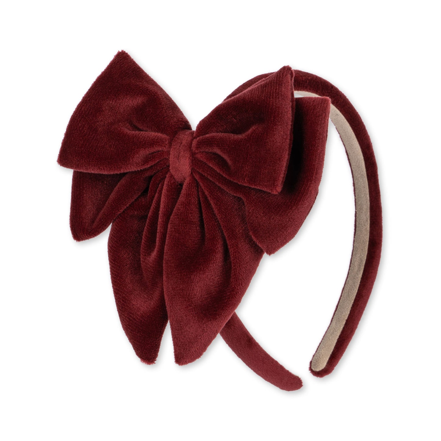 Konges Sløjd Big Velvet Bowie Hairbrace - Jolly Red