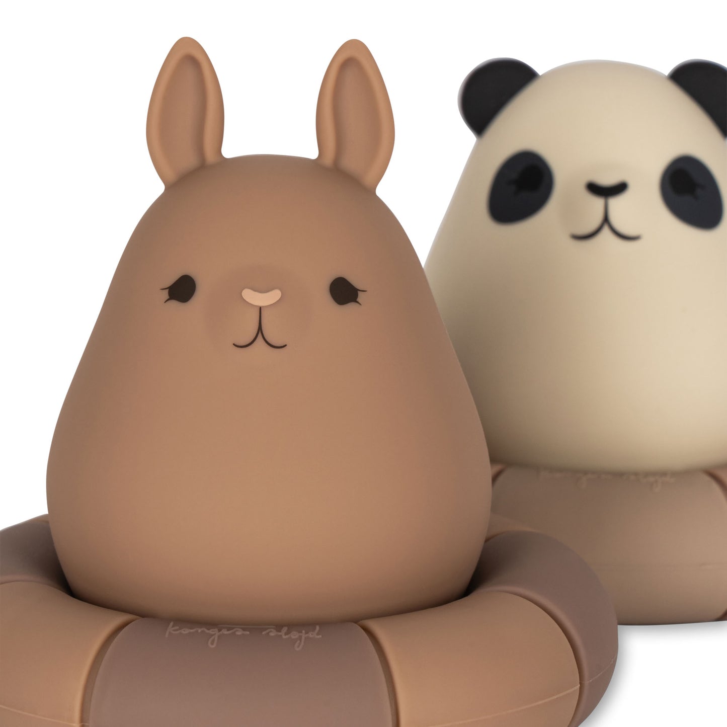 Konges Sløjd 2 Pack Silicone Swim Ring Bath Toys - Blush Mix