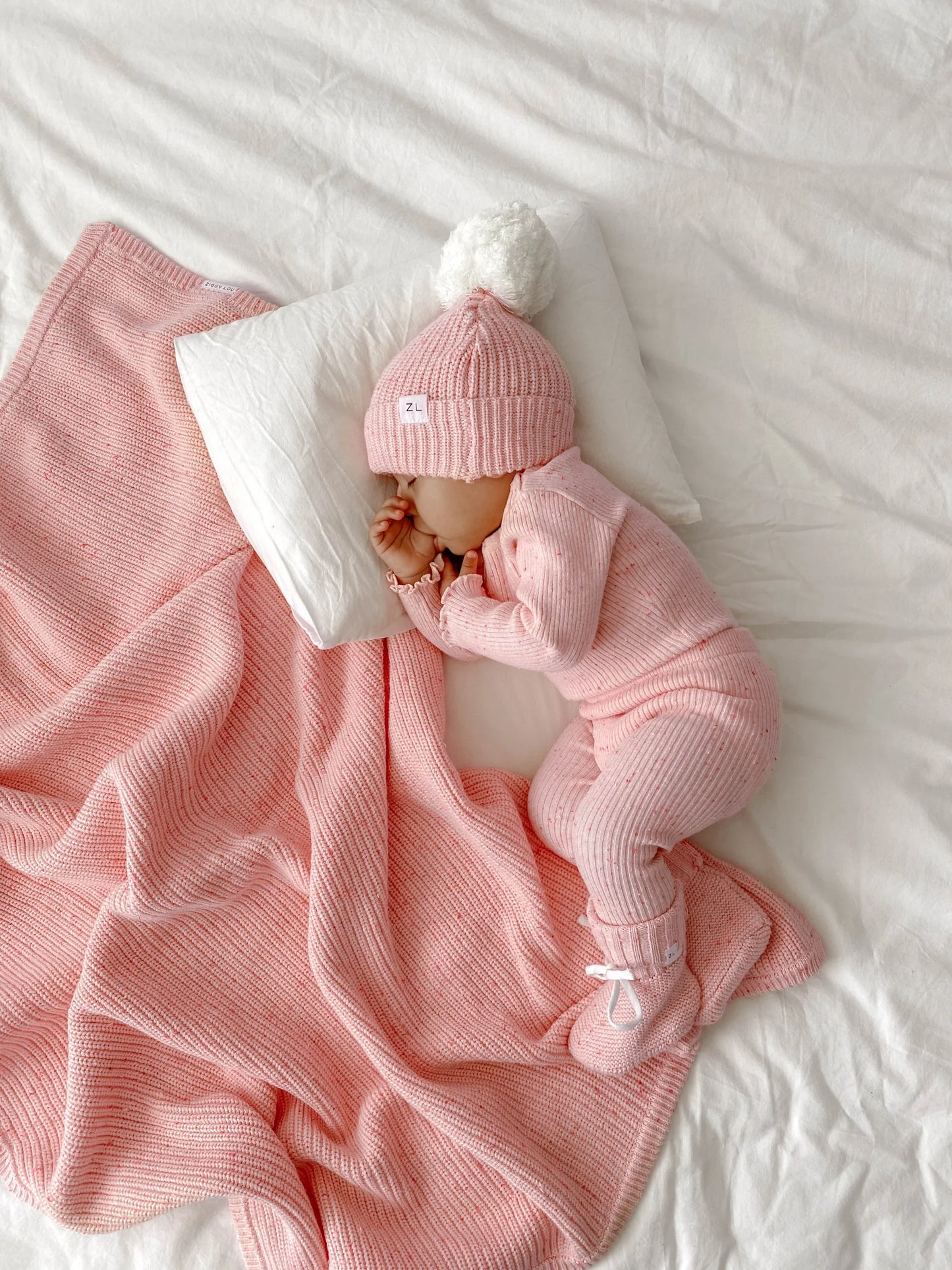 Ziggy Lou Blanket - Berry Fleck