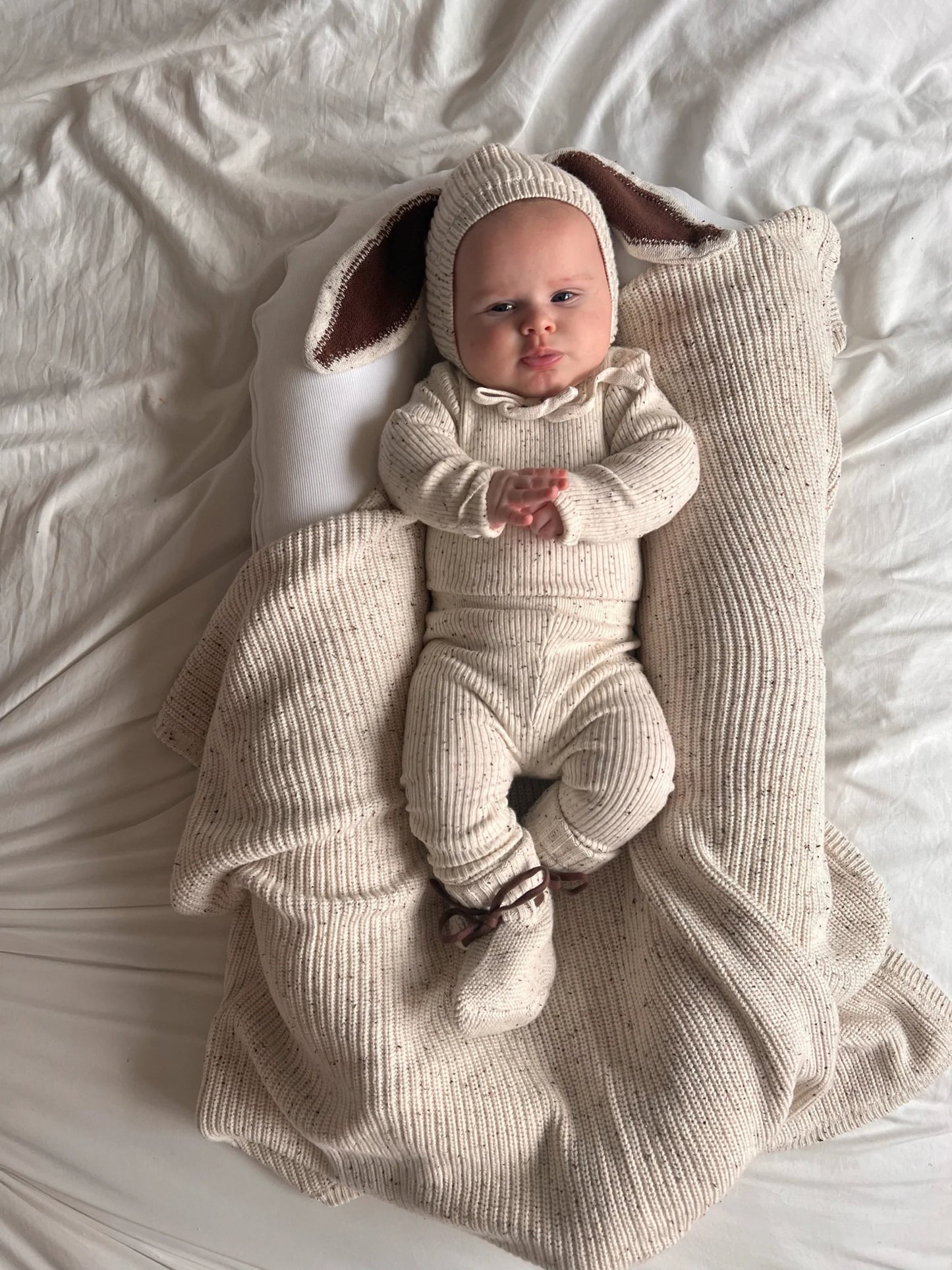 Ziggy Lou Blanket - Cocoa Fleck