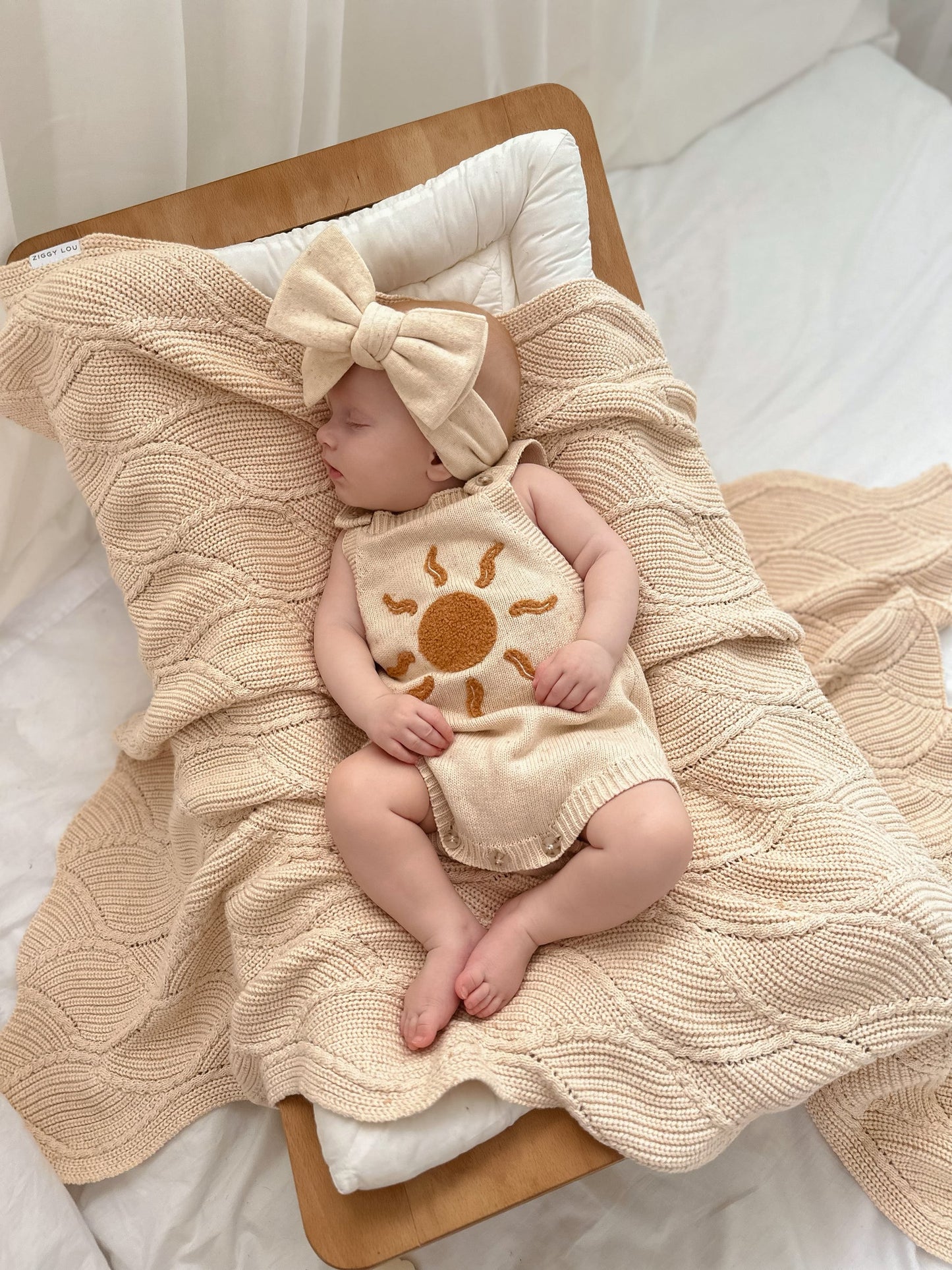 Ziggy Lou Blanket - Biscotti Fleck
