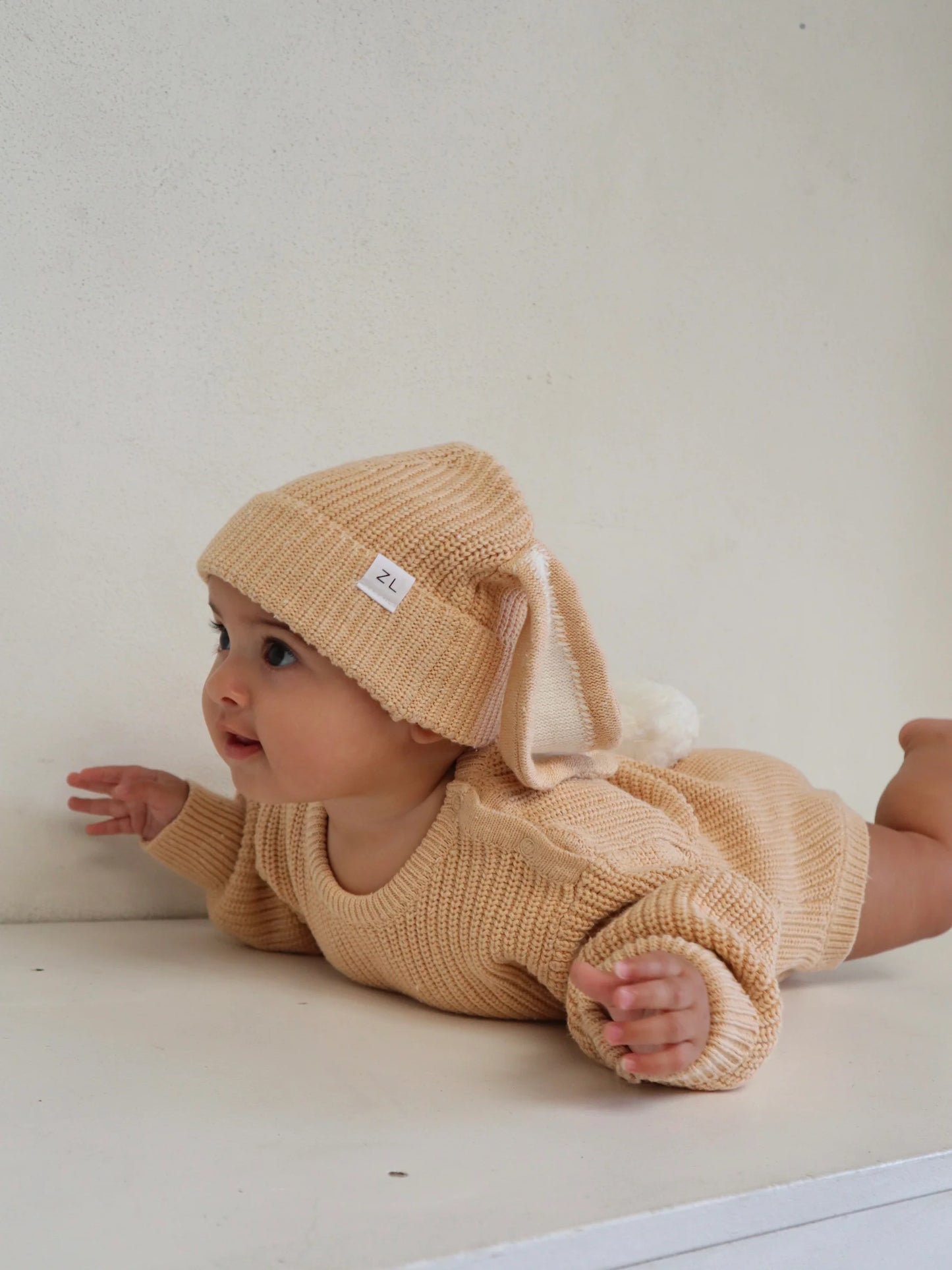 Ziggy Lou Bubble Romper - Easter (Sand Fleck)