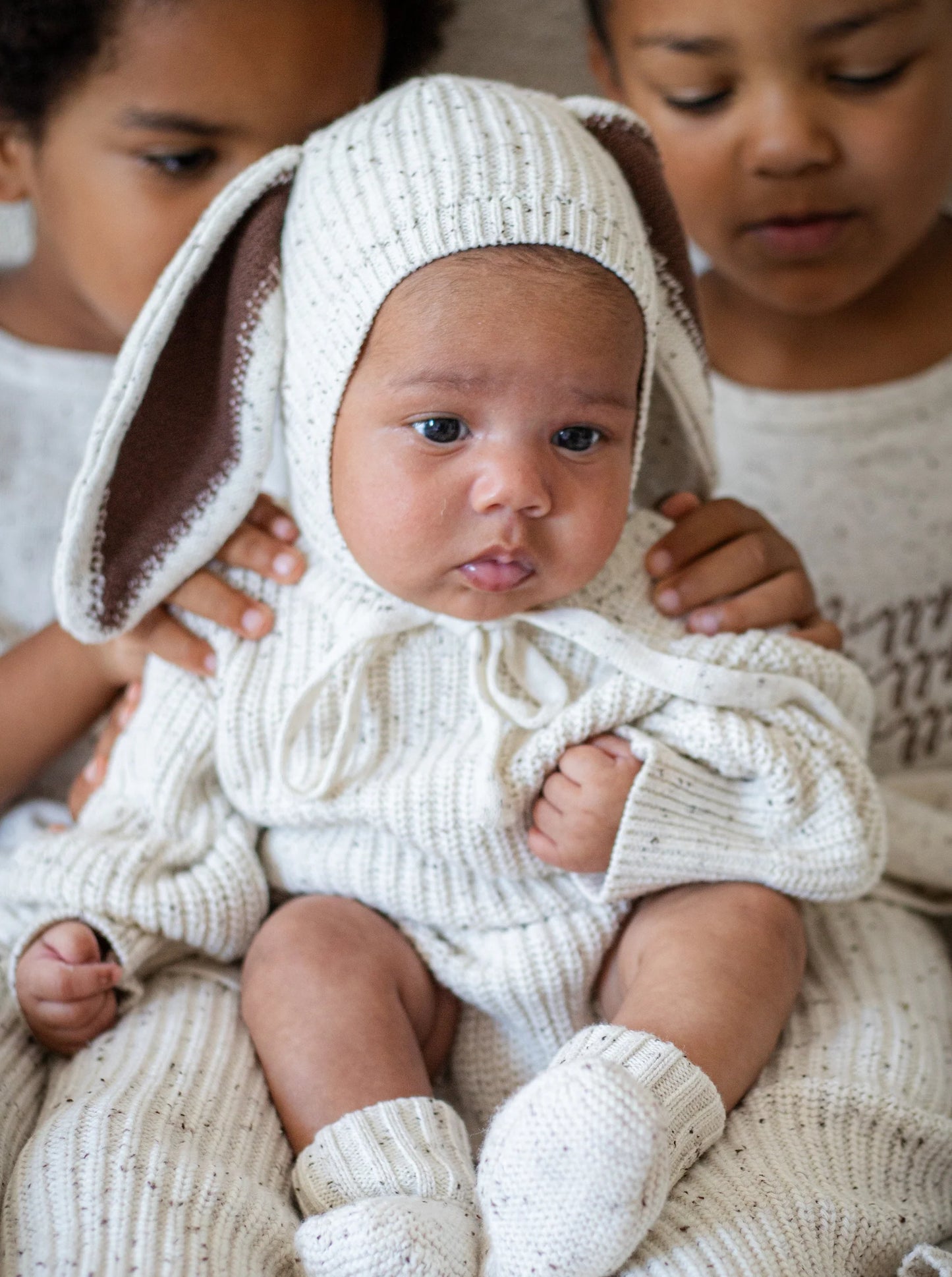Ziggy Lou Bubble Romper - Easter (Cocoa Fleck)