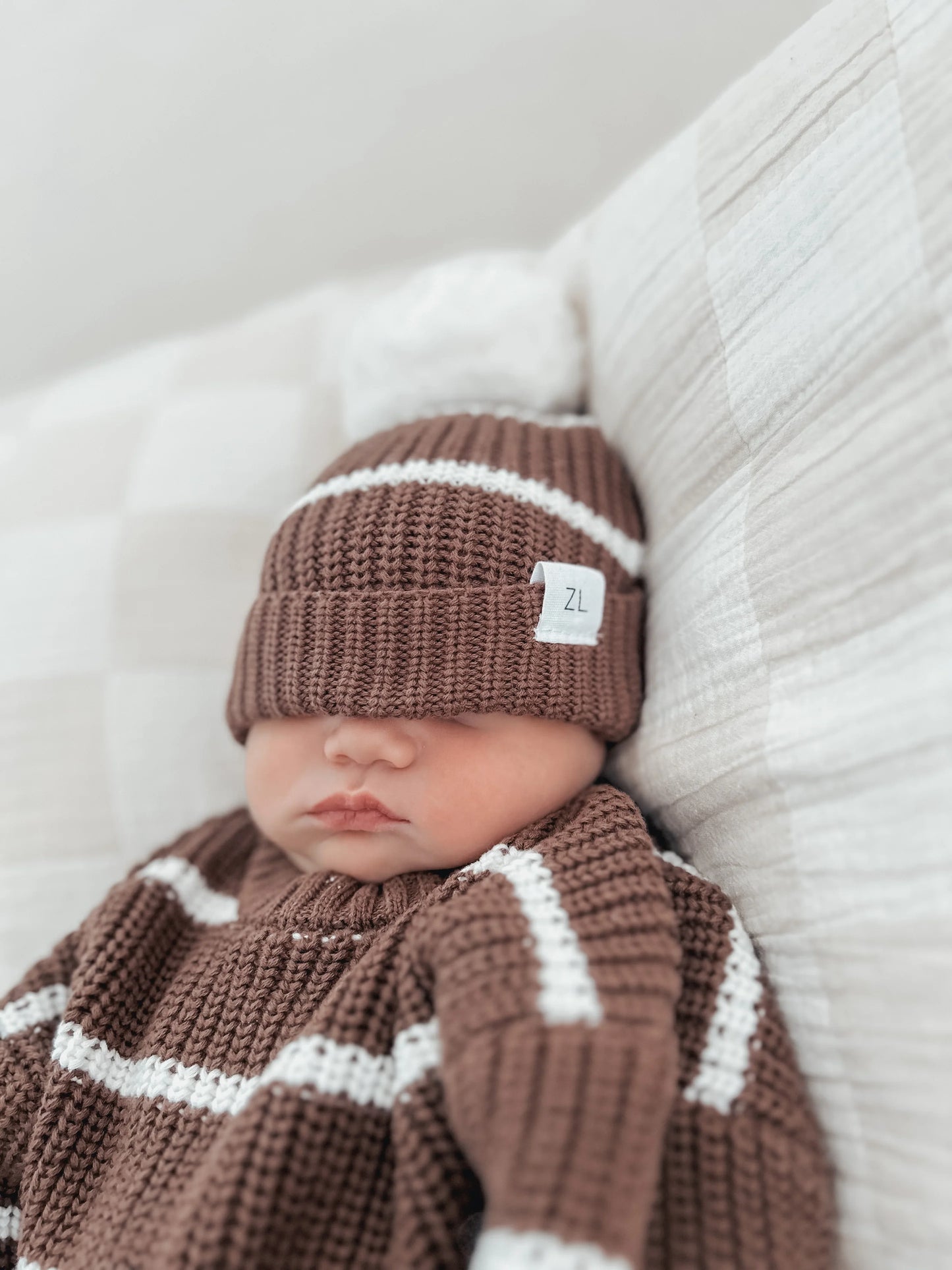 Ziggy Lou Beanie - Chocolate Stripe