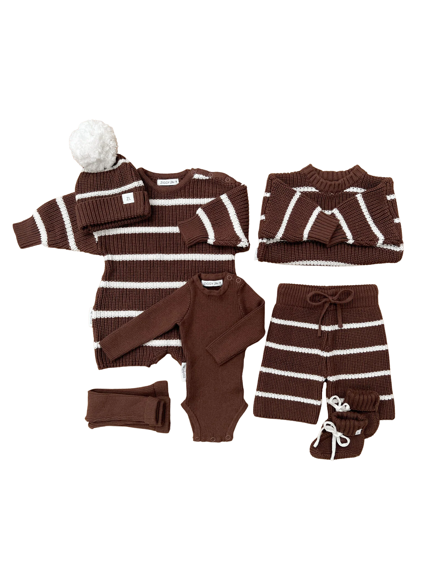 Ziggy Lou Cropped Pants - Chocolate Stripe