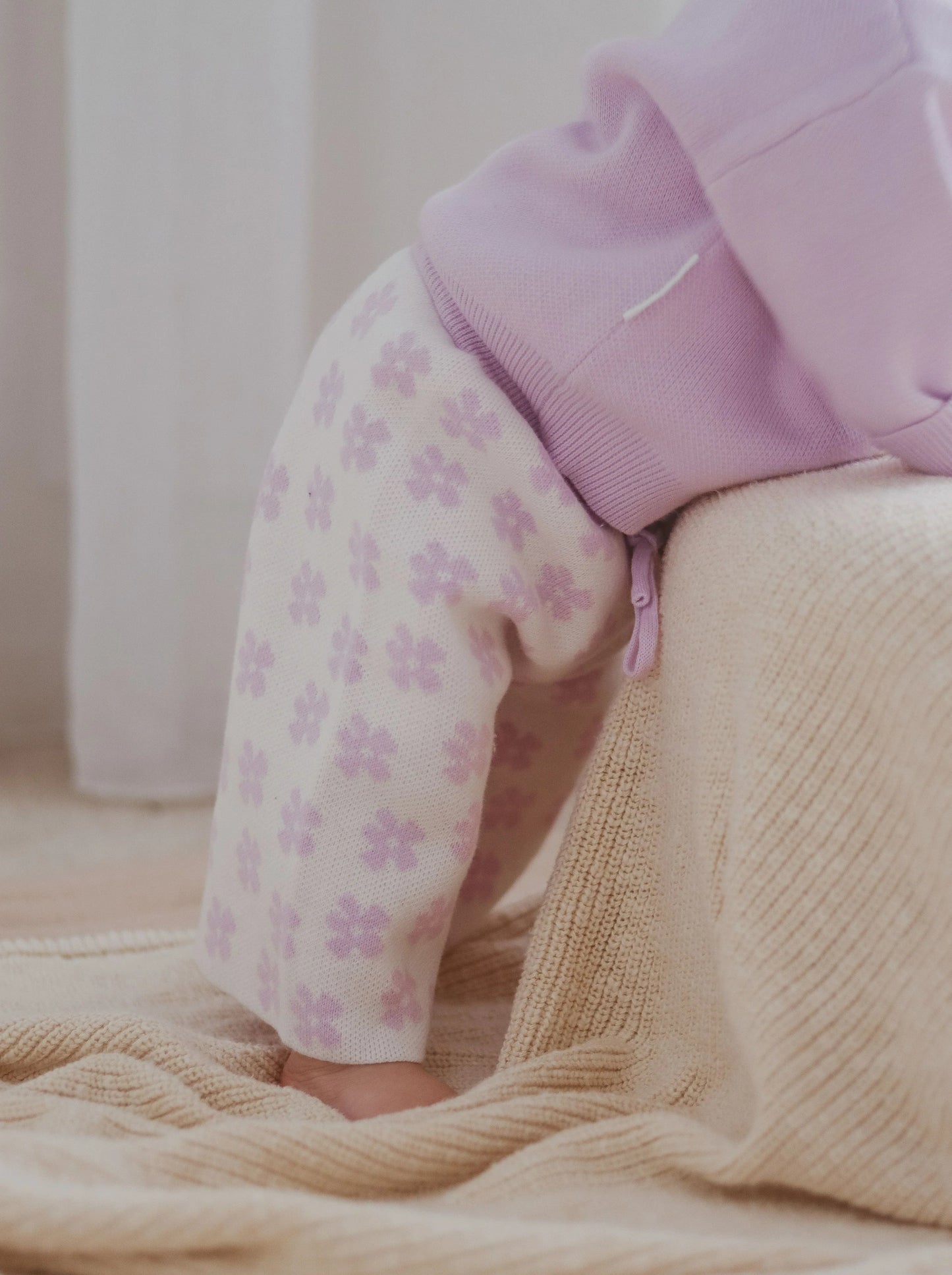 Ziggy Lou Cropped Pants - Lilac Floral