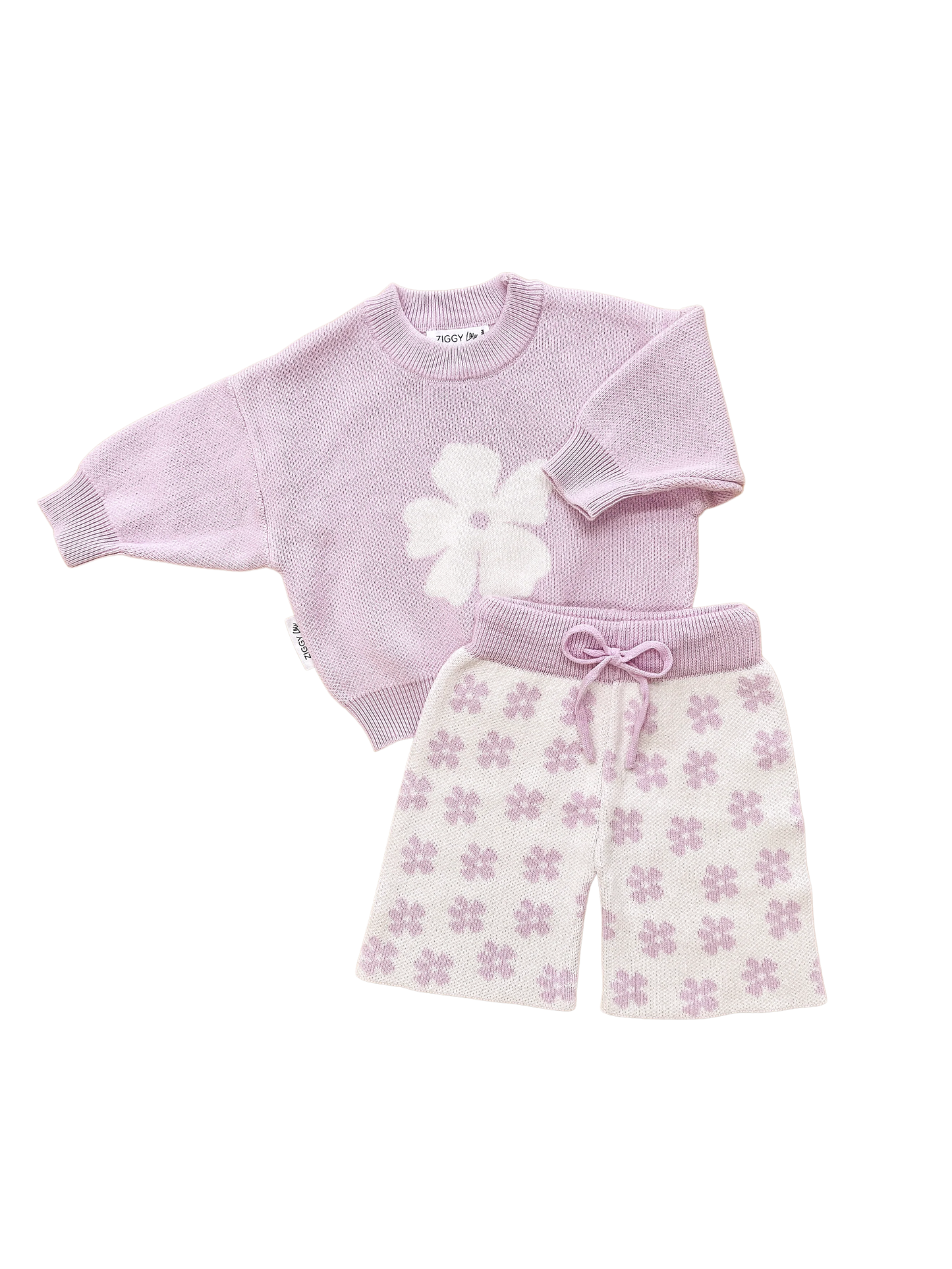 Ziggy Lou Cropped Pants - Lilac Floral