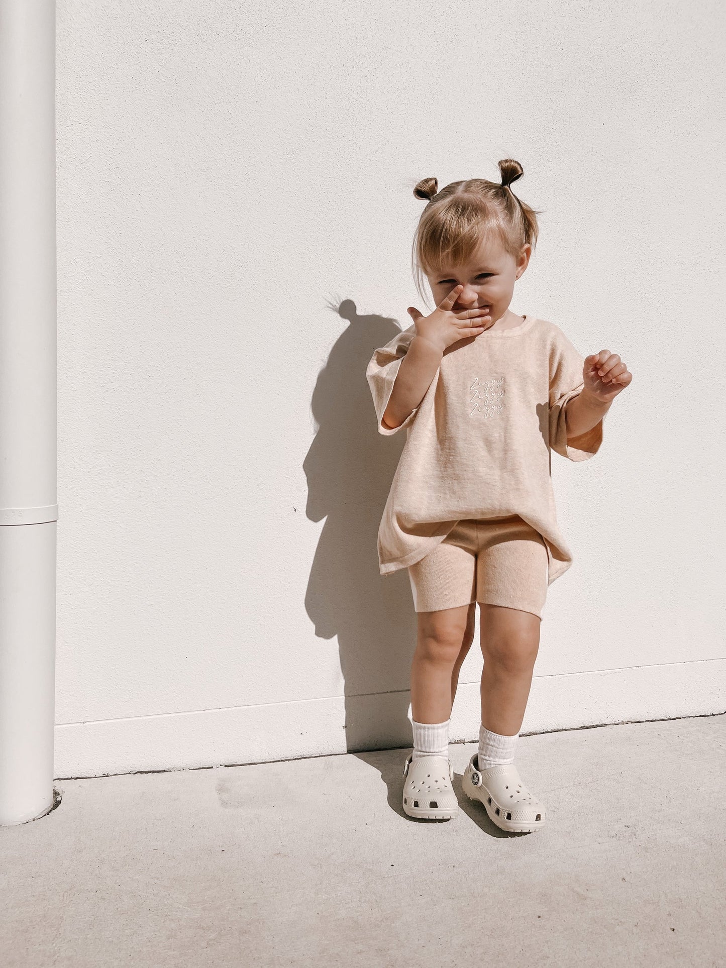 Ziggy Lou Signature Tee - Sand Fleck (Kids)