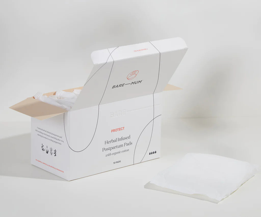 Bare Mum Herbal Infused Postpartum Pads With Organic Cotton