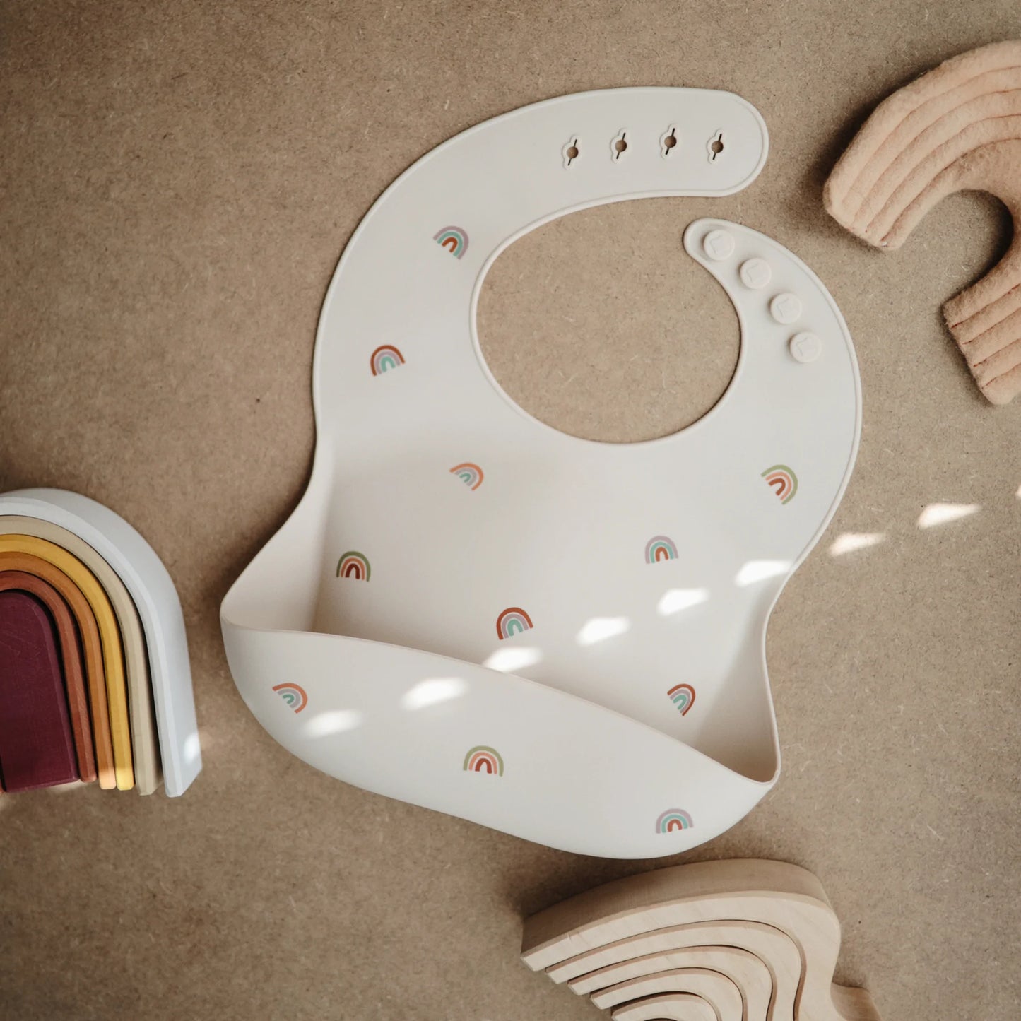 Silicone Baby Bib - Rainbow