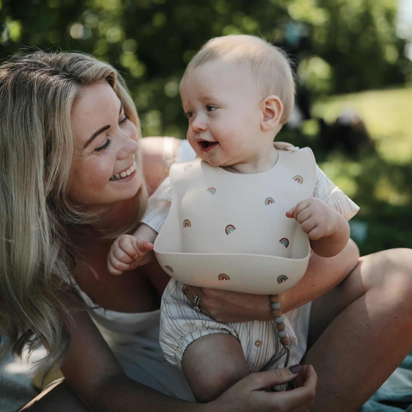 Silicone Baby Bib - Rainbow