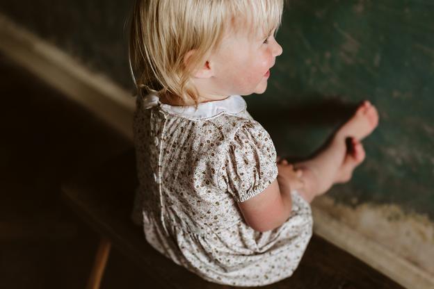 Esme Romper - Cinder Floral - Little Cotton Clothes