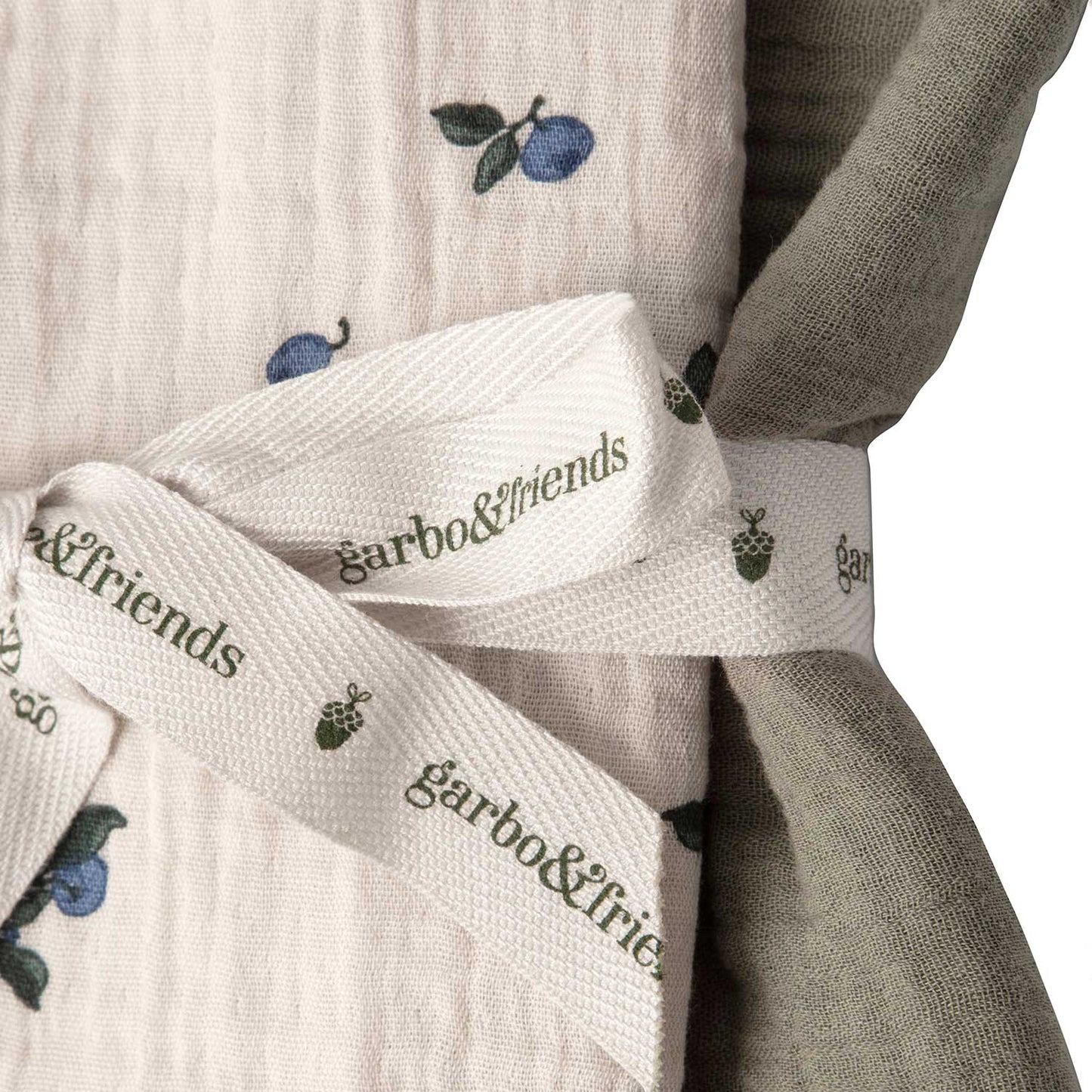Garbo&Friends Blueberry Muslin Small Blankets (Set of 2)