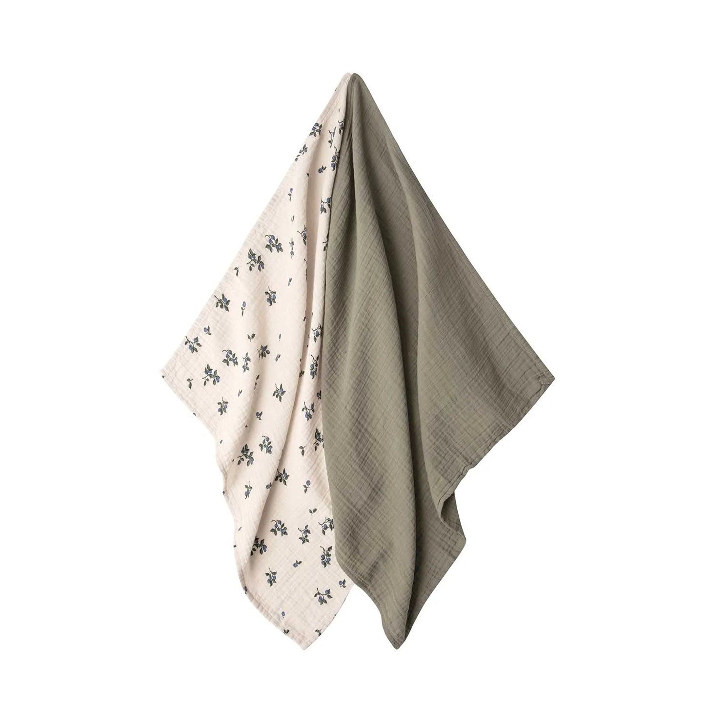 Garbo&Friends Blueberry Muslin Small Blankets (Set of 2)
