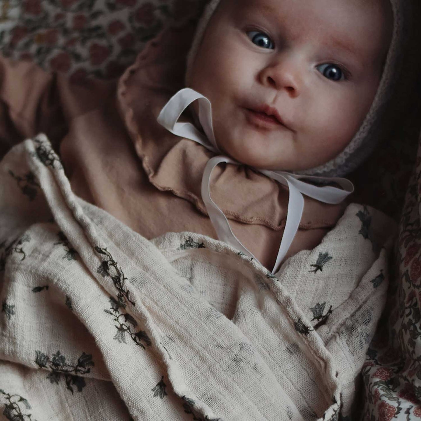 Garbo&Friends Bluebell Muslin Swaddle Blanket