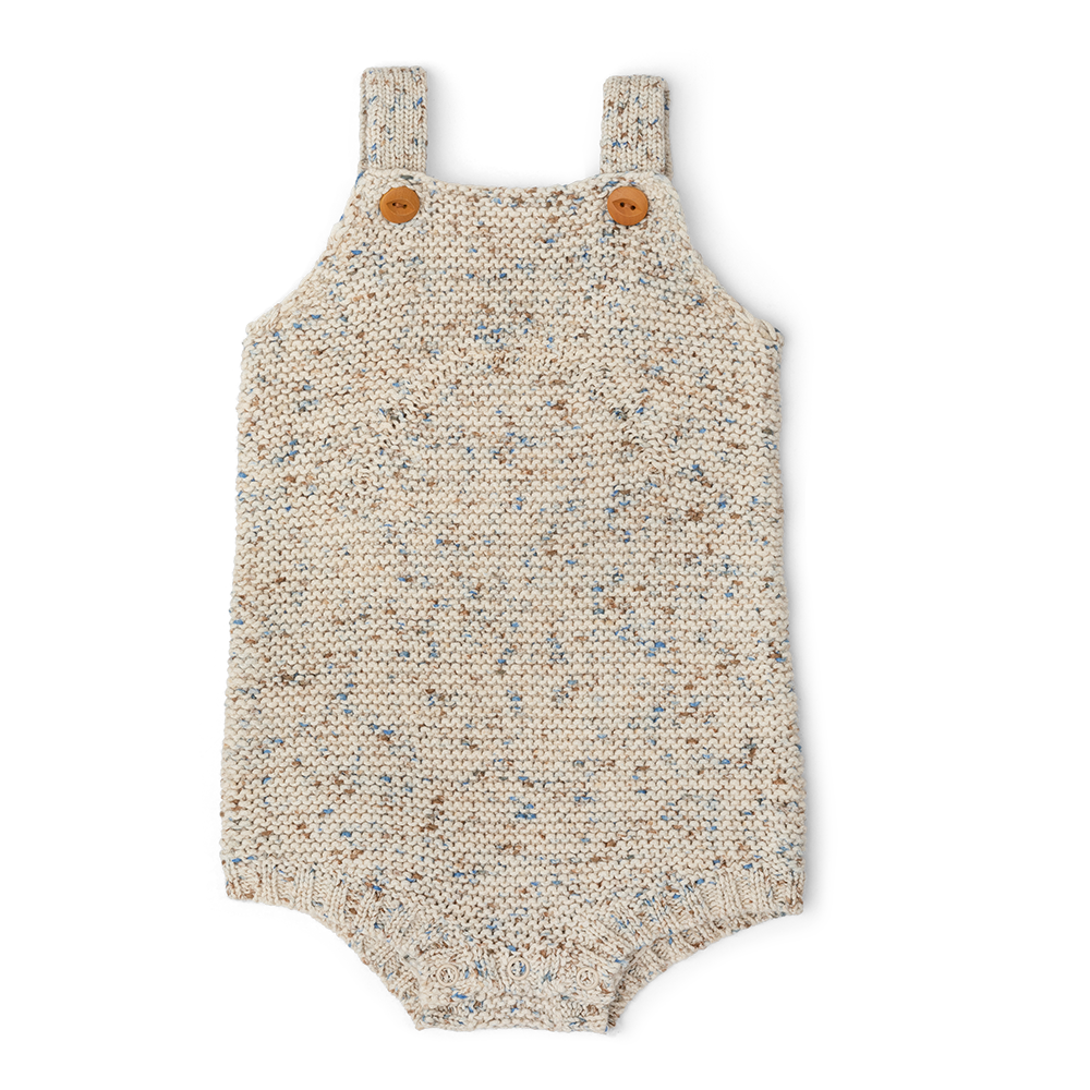 Grown Organic Funfetti Romper - Sea