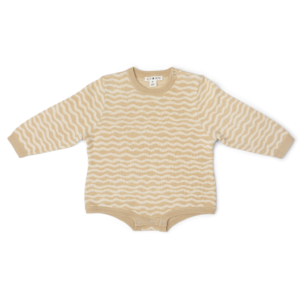 Grown Organic Knit Romper - River
