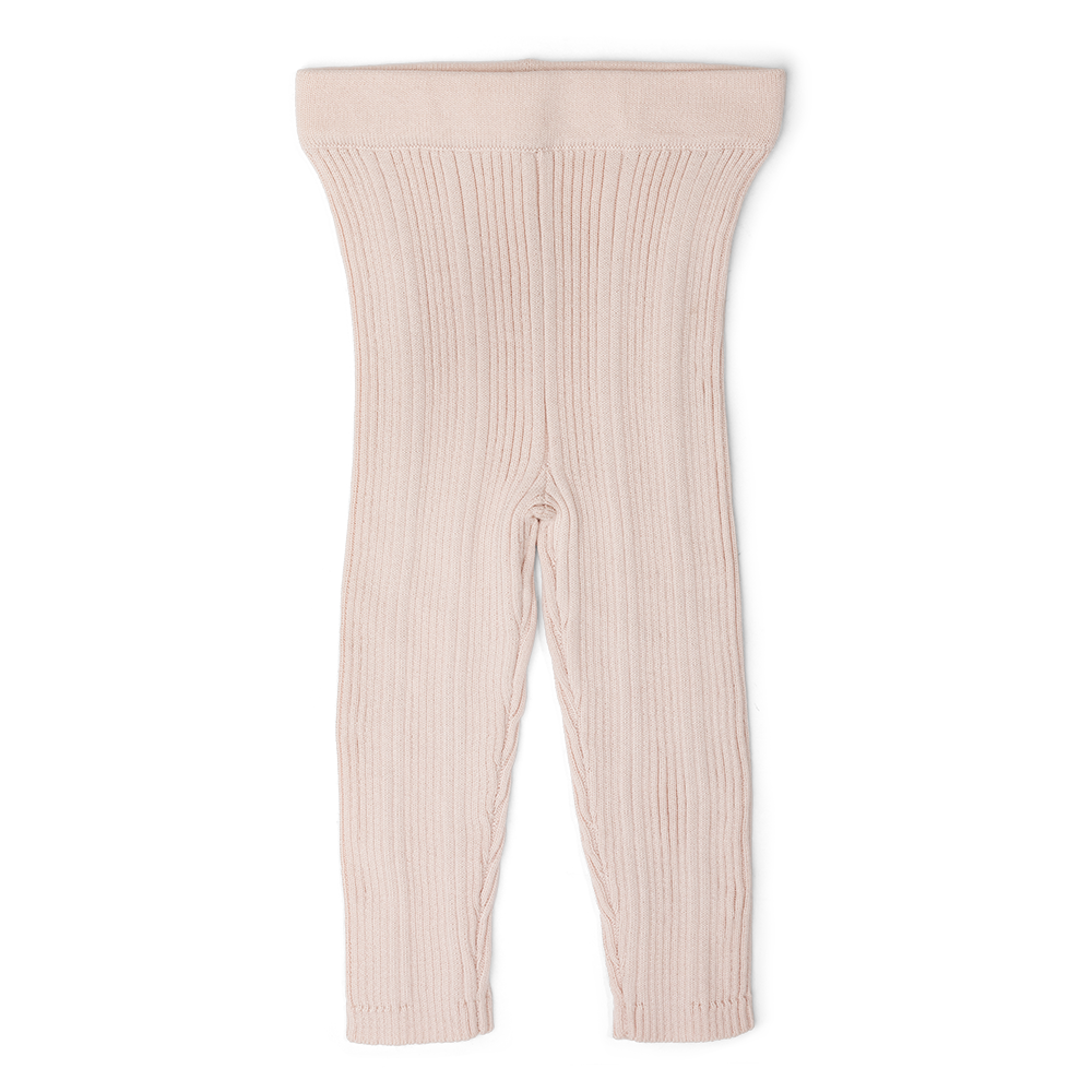 Grown Organic Ribbed Legging - Pink Salt