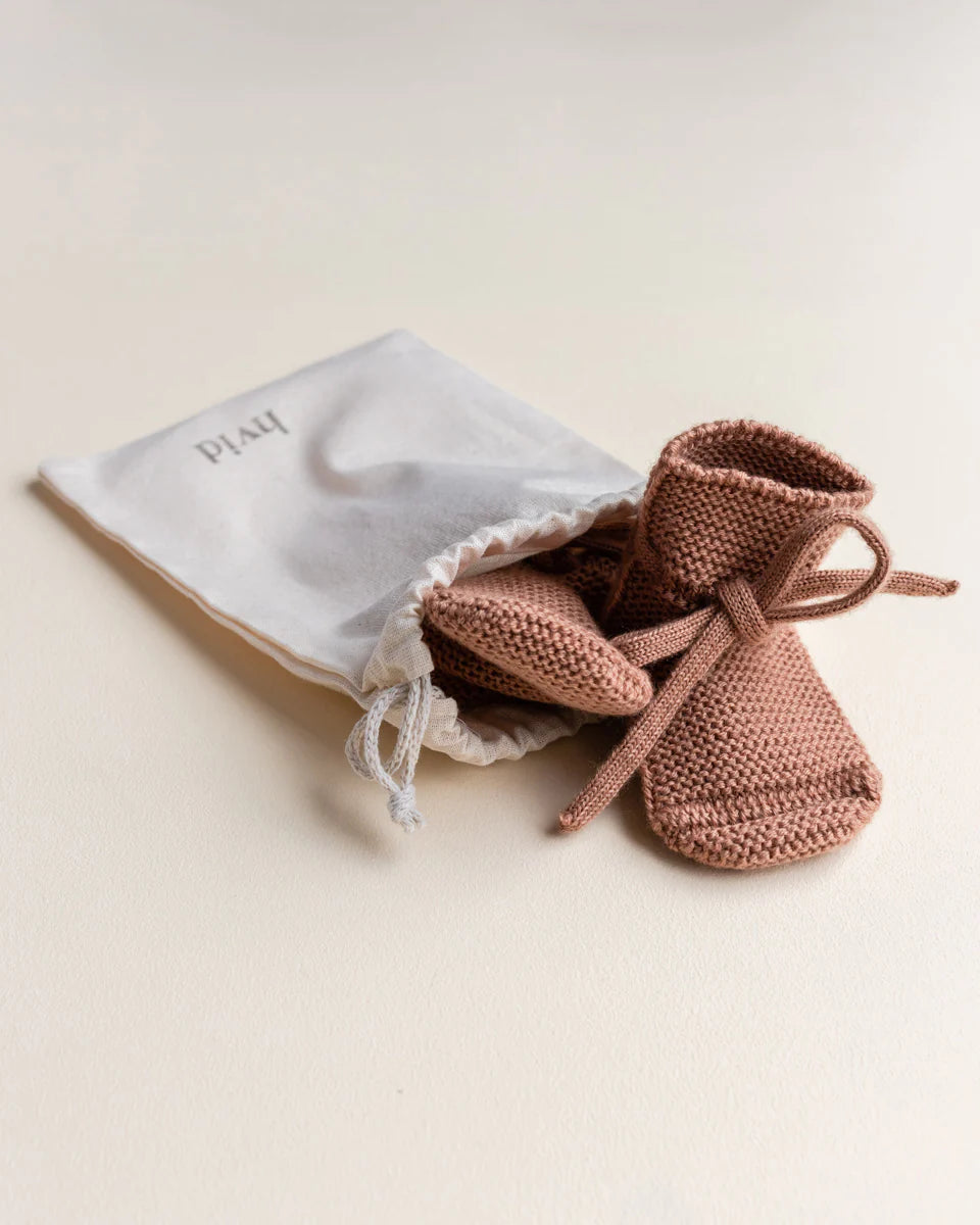 Hvid booties - Terracotta