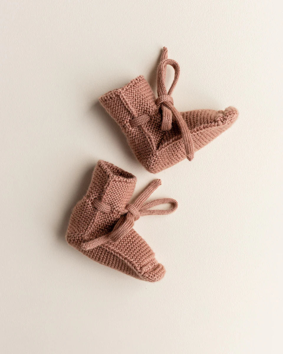 Hvid booties - Terracotta