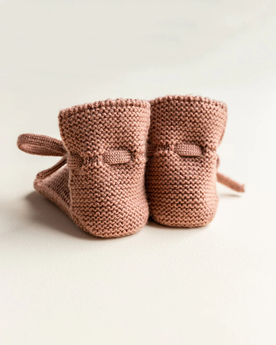 Hvid booties - Terracotta