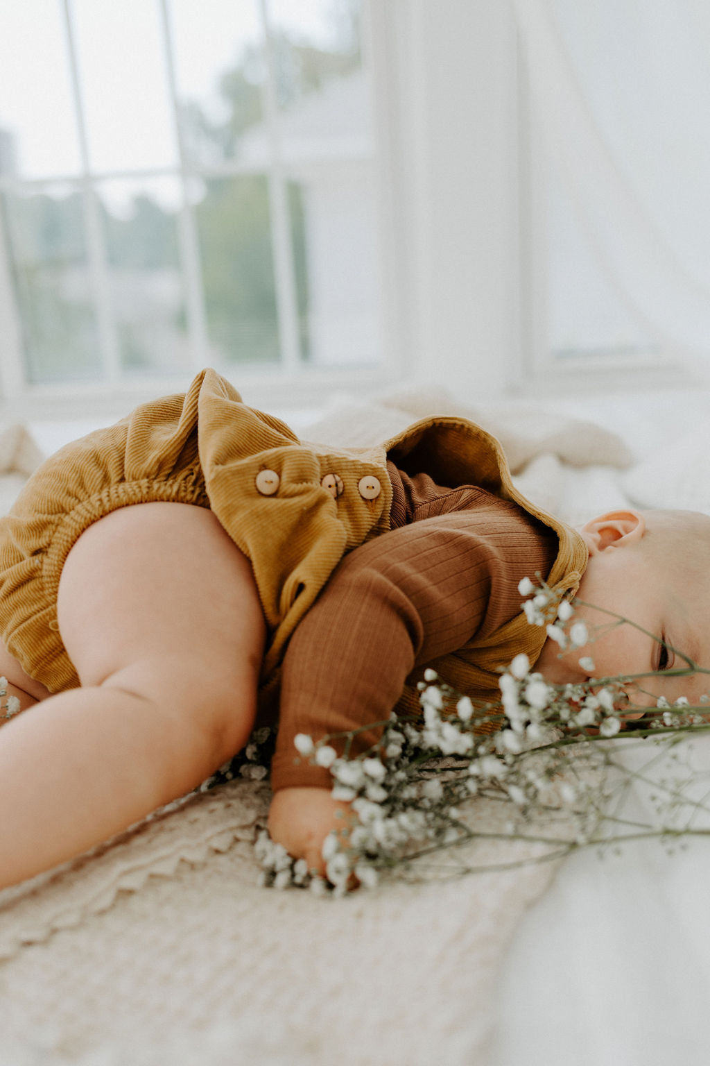 Fin & Vince Corduroy Baby Romper