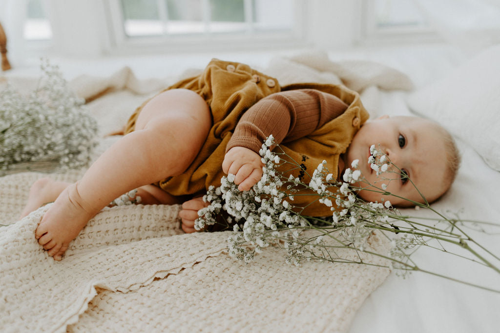 Fin & Vince Corduroy Baby Romper