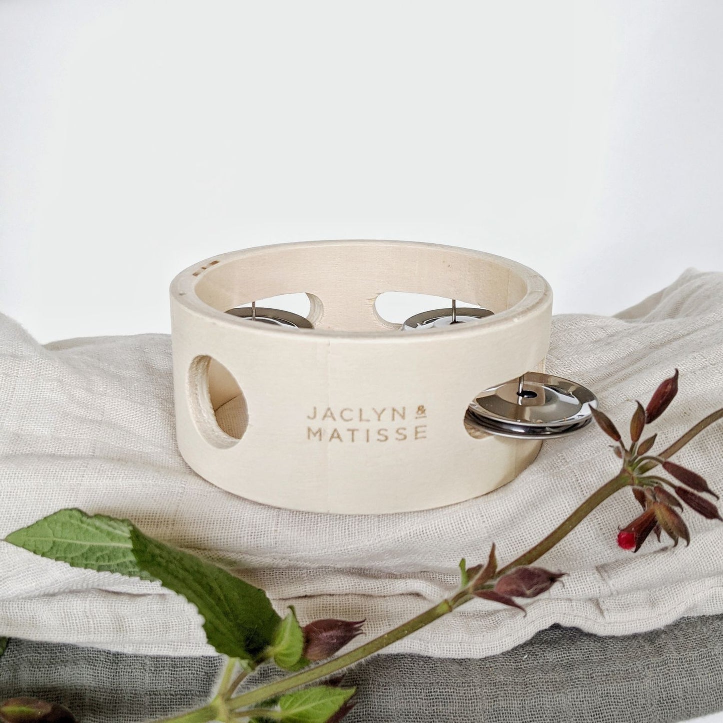 Jaclyn & Matisse Wooden Tambourine - Small