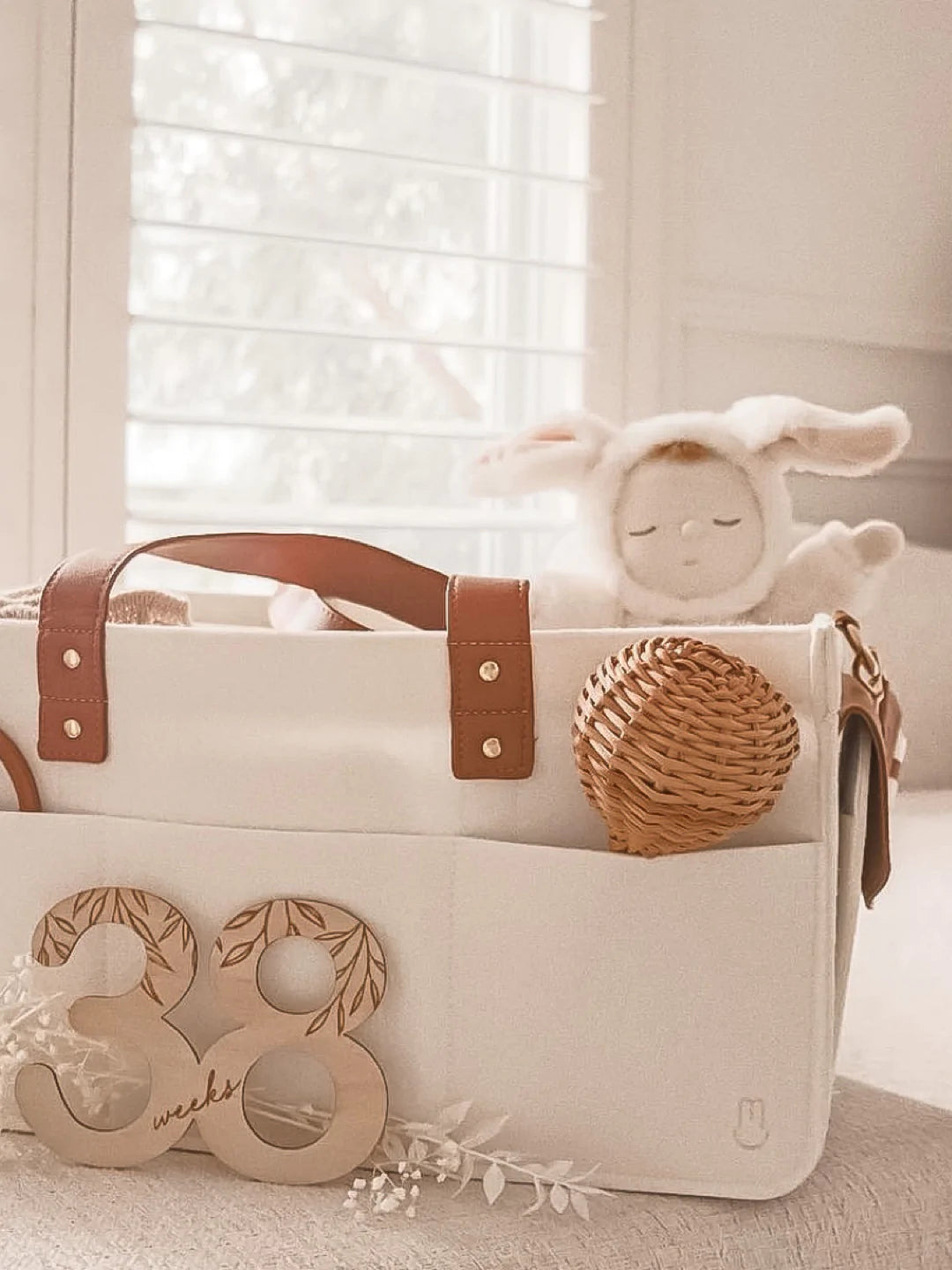 Lion + Lamb the Label Rattan Rattle