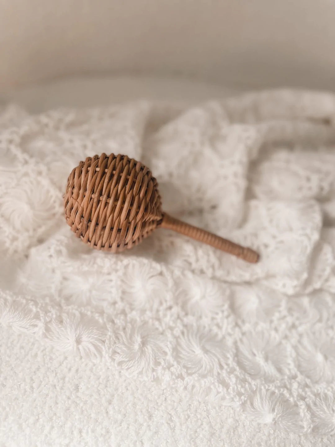 Lion + Lamb the Label Rattan Rattle