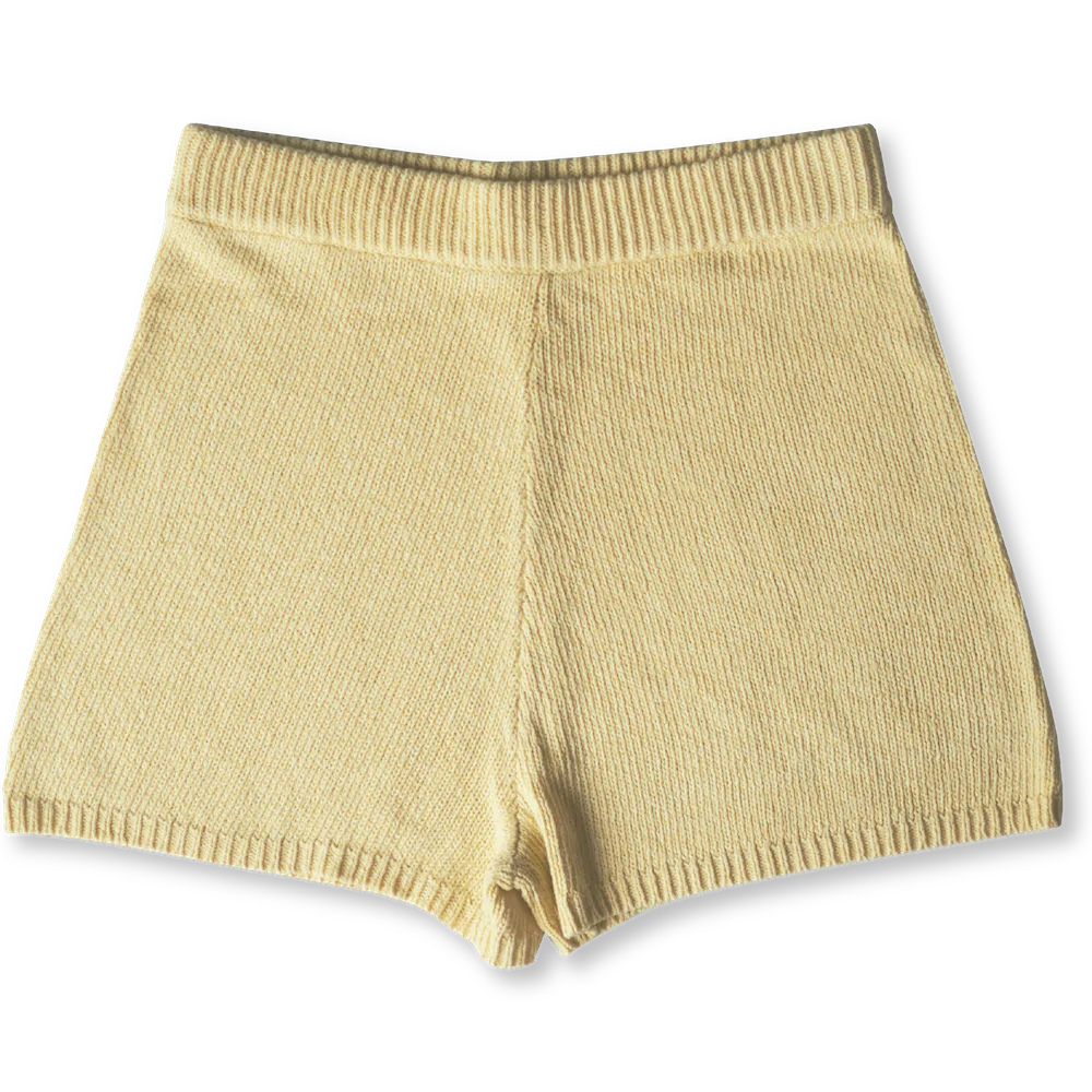 Ladies Beach Shorts - Lemon
