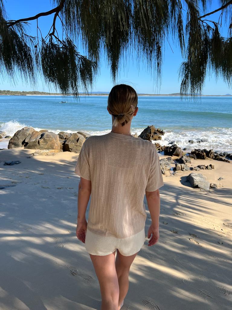 Ladies Beach Shorts - Milk