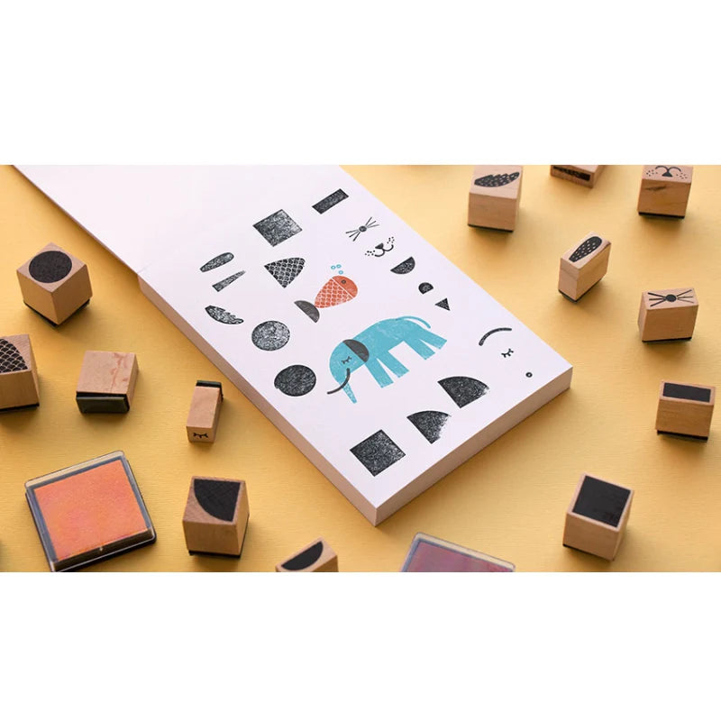 Londji Wooden Stamp Set - Bam! Animals