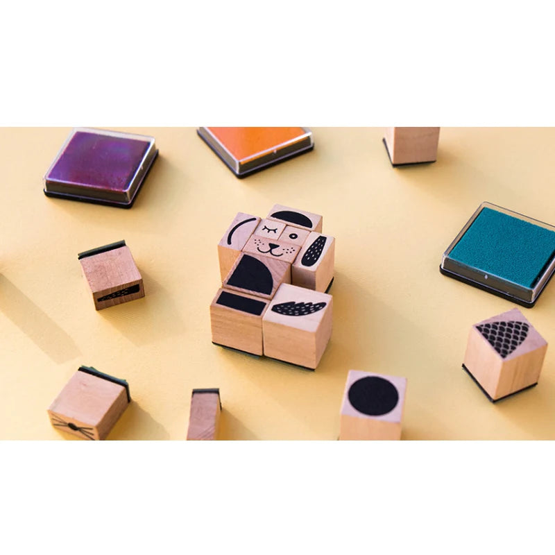 Londji Wooden Stamp Set - Bam! Animals