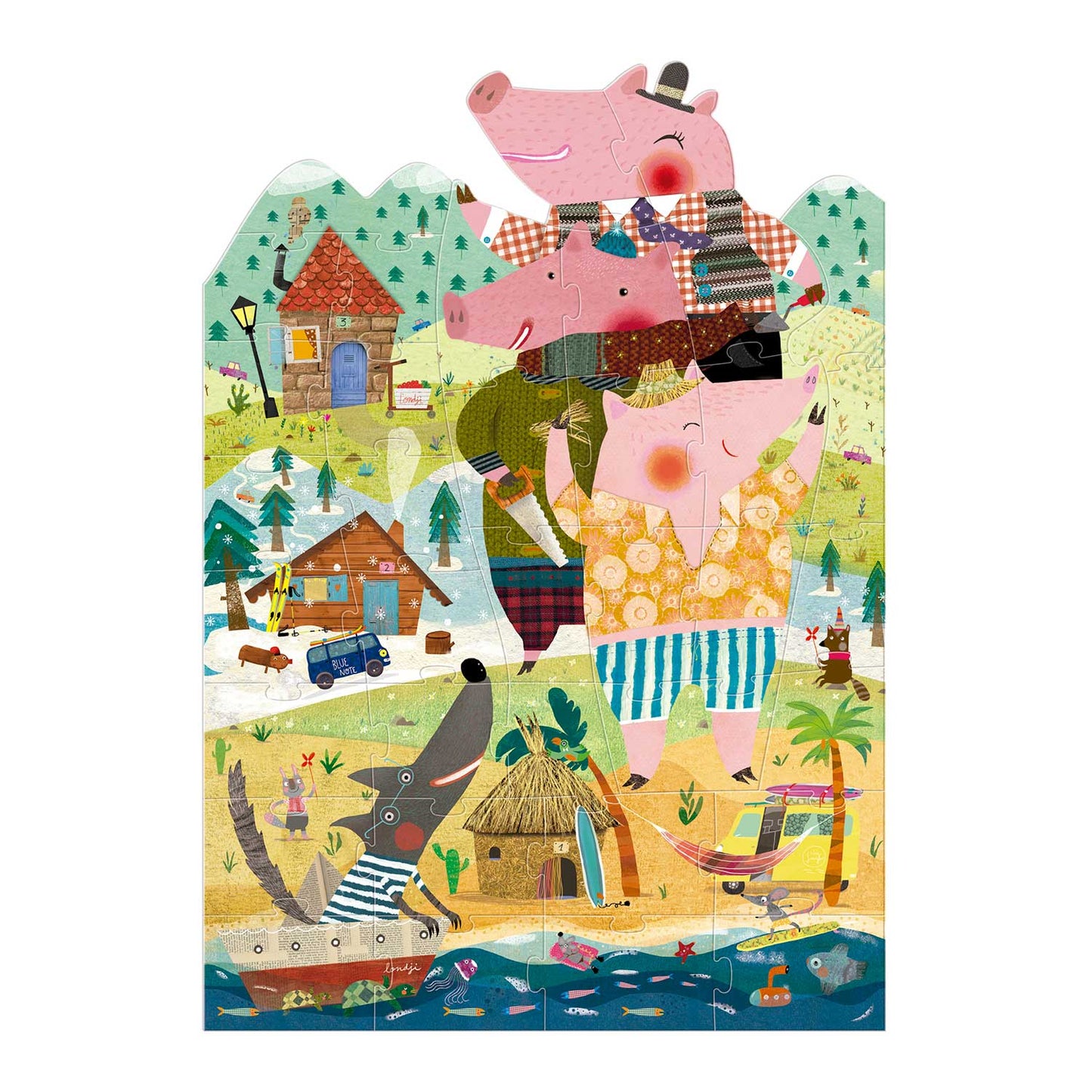 Londji Puzzle - My 3 Little Pigs