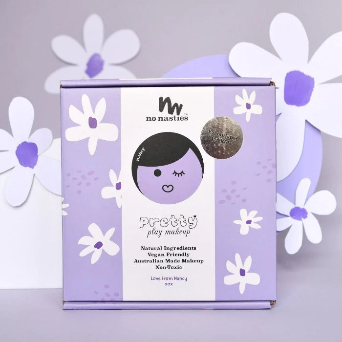 No Nasties Nancy Natural Deluxe Purple Pretty Play Kids Makeup Box