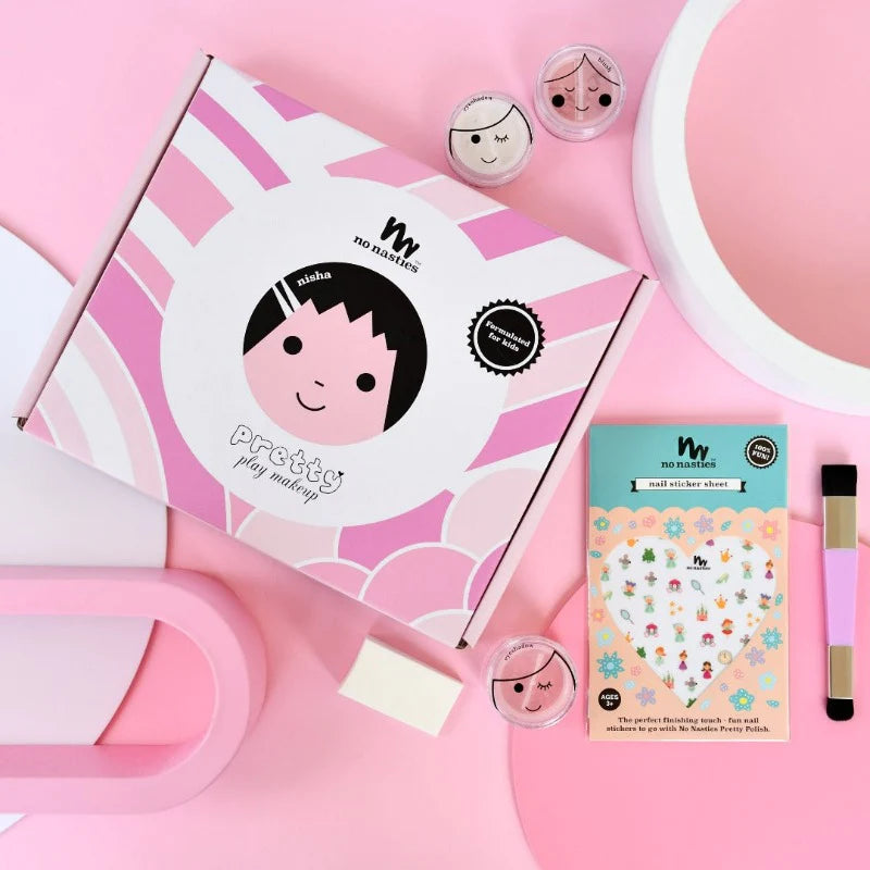 No Nasties Nisha Pink Natural Kid's Play Makeup Goody Pack