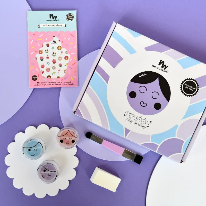 No Nasties Nixie Purple Natural Pretty Play Makeup Goody Pack for Kids