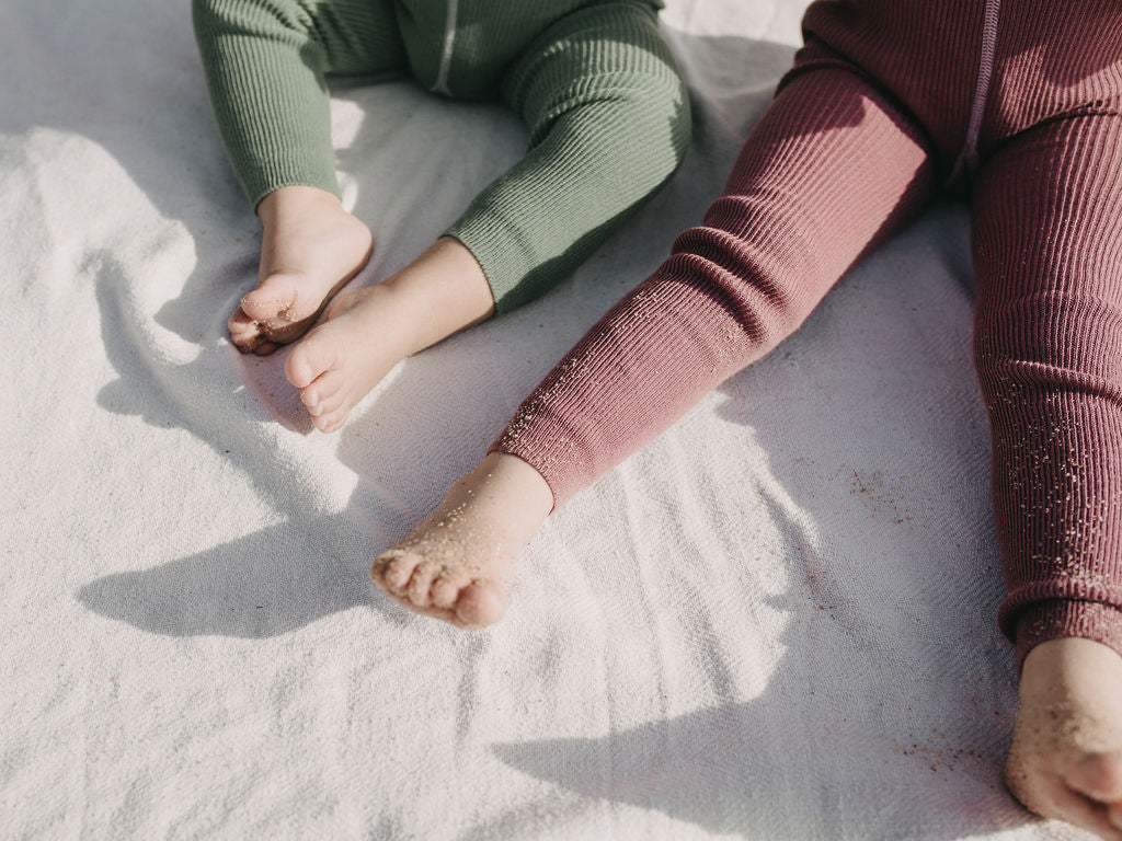 Silly Silas Footless Cotton Tights - Açaí Smoothie