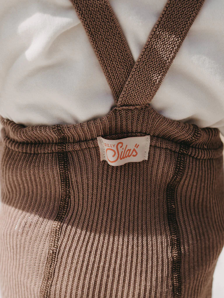 Silly Silas Footless Cotton Tights - Granola
