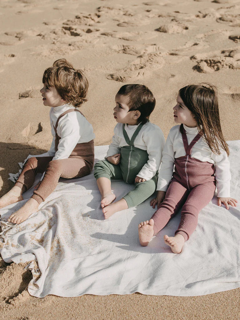 Silly Silas Footless Cotton Tights - Matcha Oat Latte
