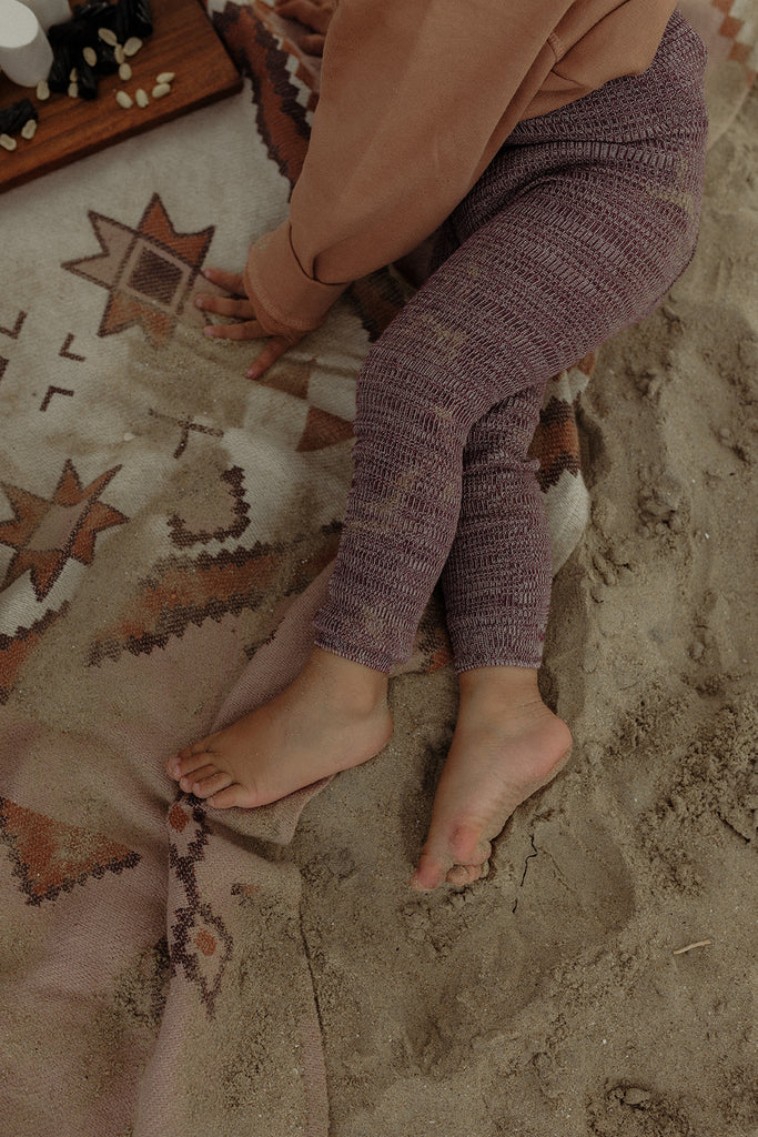 Silly Silas Footless Cotton Tights - Vanilla Fig