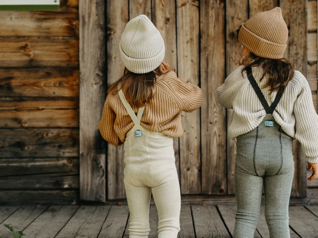 Silly Silas Wooly Footless Tights - Cream Blend