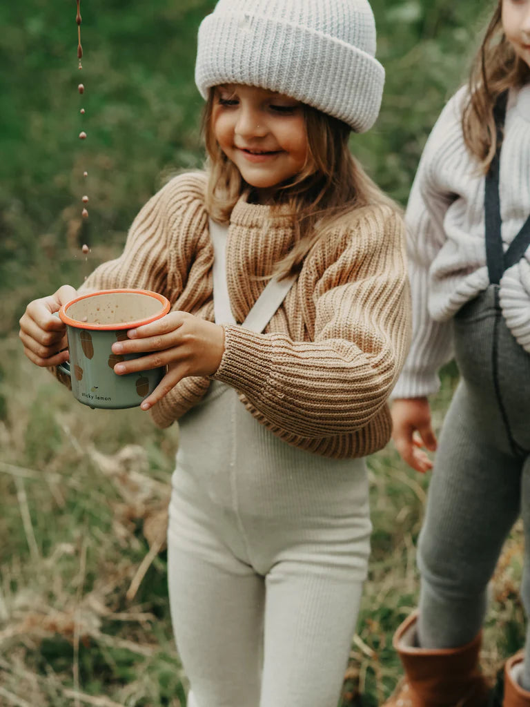 Silly Silas Wooly Footless Tights - Cream Blend